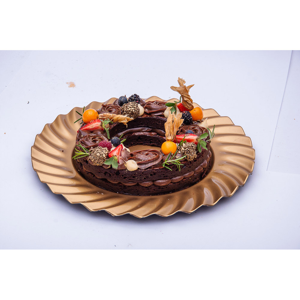 TORTA GIRLANDA DE BROWNIE