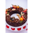 TORTA GIRLANDA DE BROWNIE