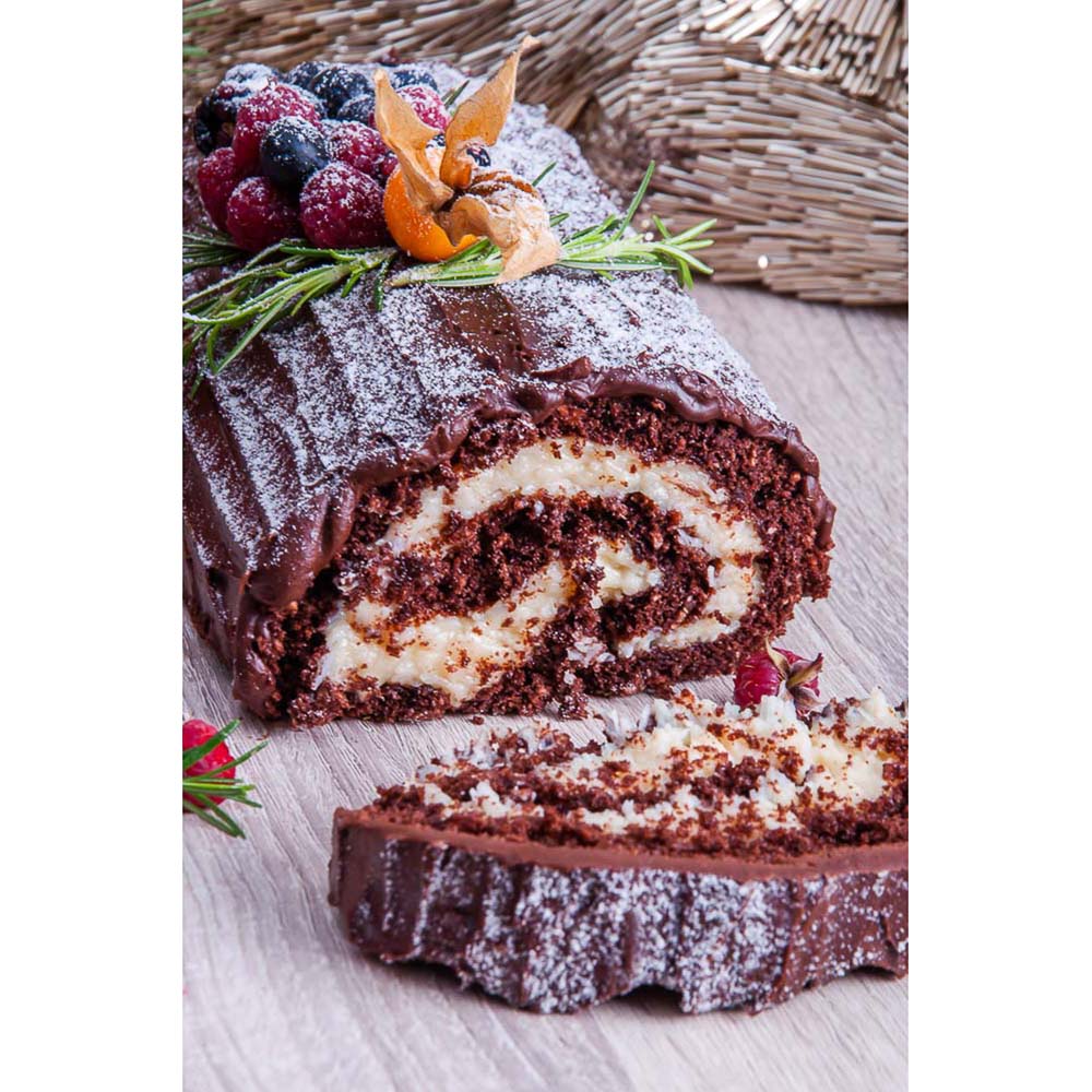 TRONCO DE NATAL (CHOCOLATE COM COCO )