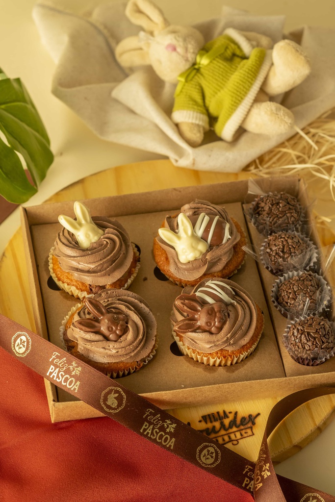KIT CUPCAKE COM BRIGADEIRO
