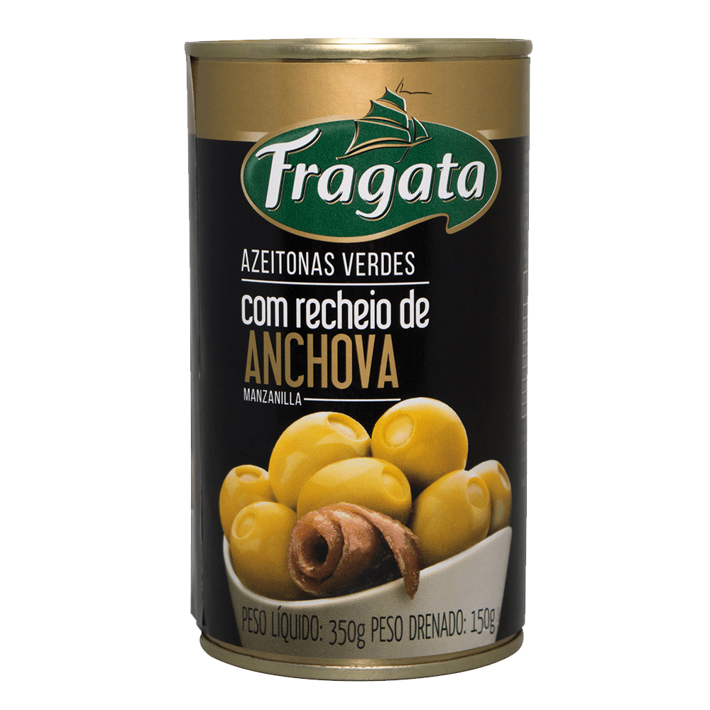 AZEITONA VERDE COM RECHEIO DE ANCHOVA FRAGATTA  350G