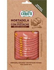 MORTADELA BOLOGNA COM PISTACHE FATIADA CERATTI 150G