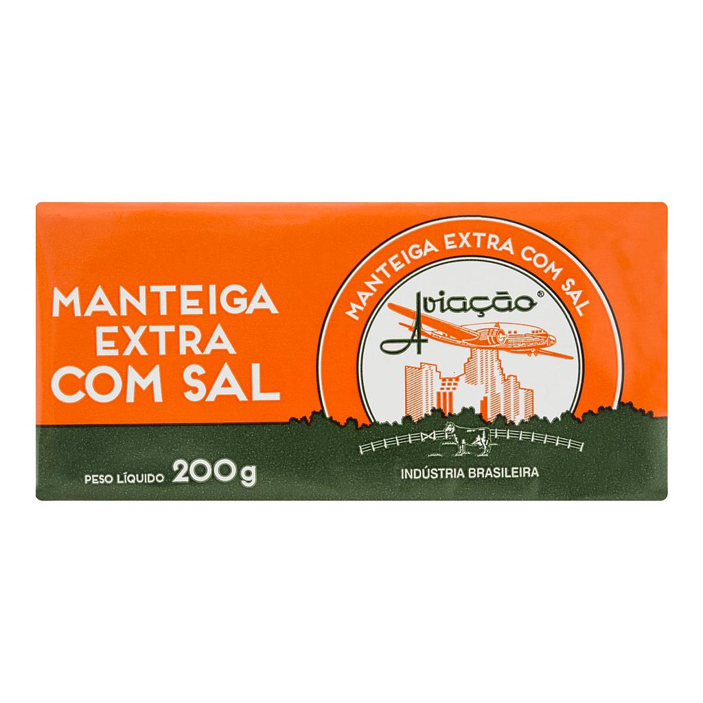 MANTEIGA EXTRA COM SAL AVIAÇÃO 200G