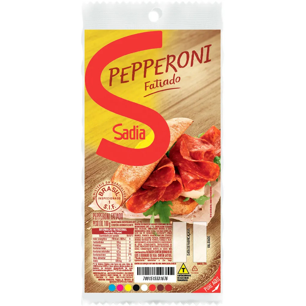 PEPPERONI FATIADO SADIA 100G