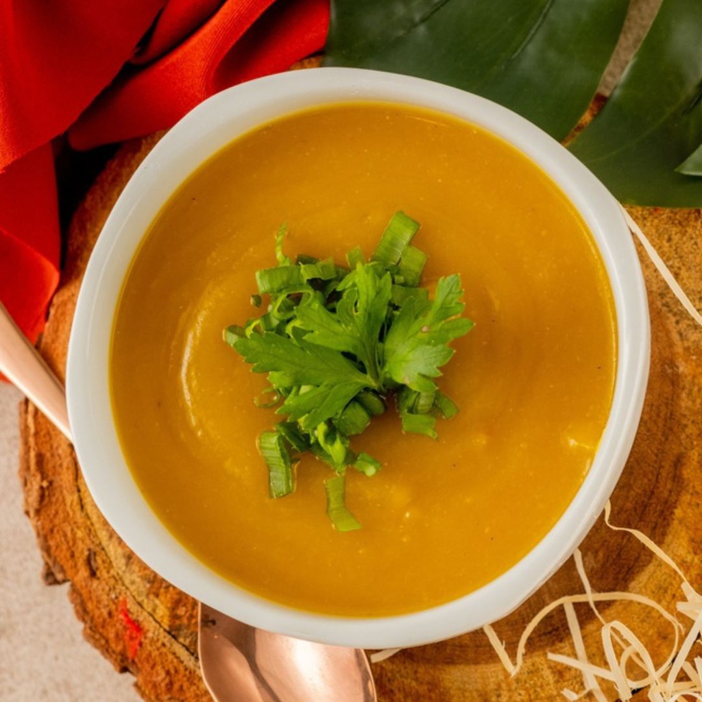 CALDO DE ABÓBORA COM GENGIBRE