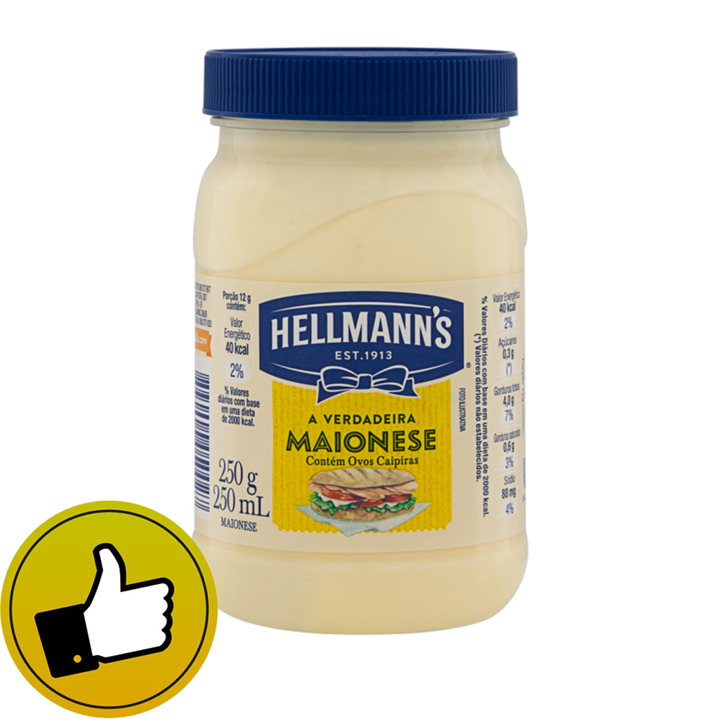 MAIONESE HELLMANS 250G