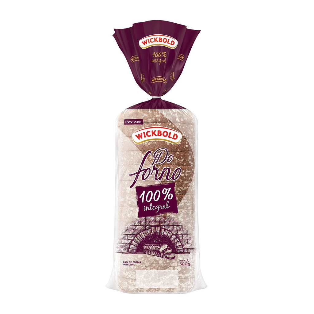 PÃO DE FORMA 100% INTEGRAL WICKBOLD 500G