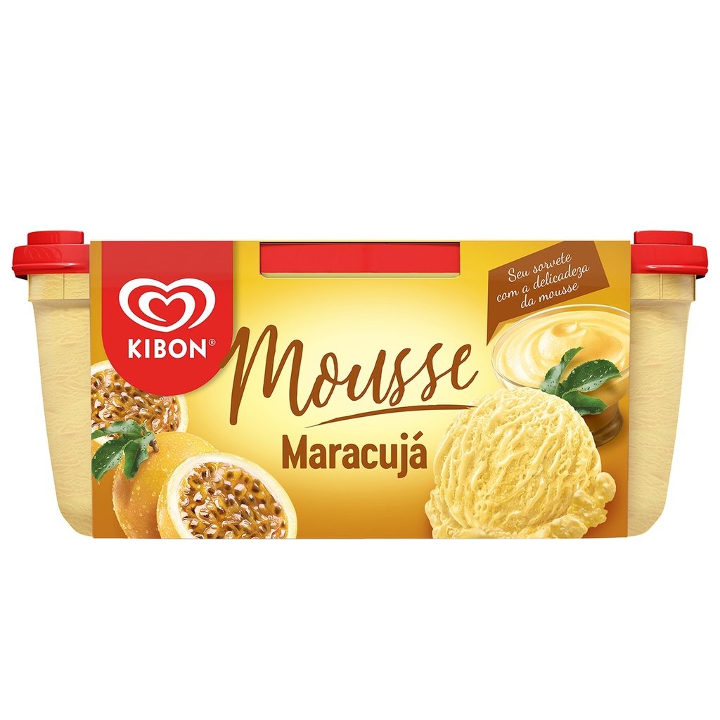 SORVETE KIBON MOUSSE DE MARACUJÁ - 1,3L