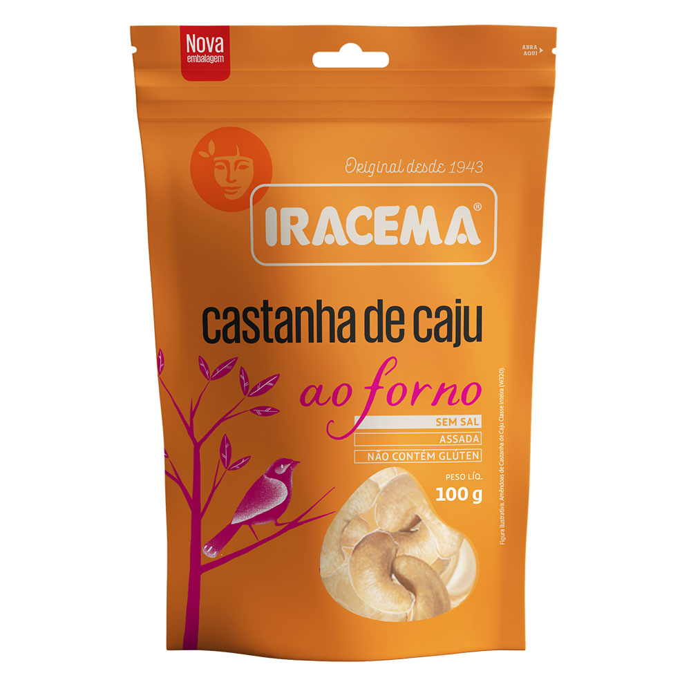 CASTANHA DE CAJU AO FORNO IRACEMA - 100G