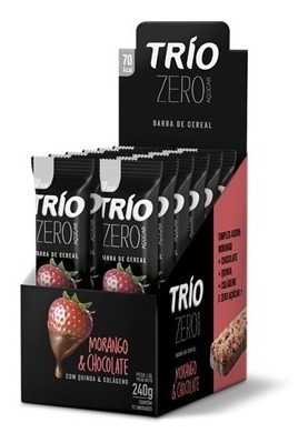 BARRA DE CEREAL TRIO ZERO MORANGO/ CHOCOLATE- 20G