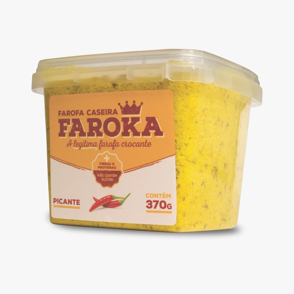 FAROFA CASEIRA ARTESANAL FAROKA PICANTE - 370G