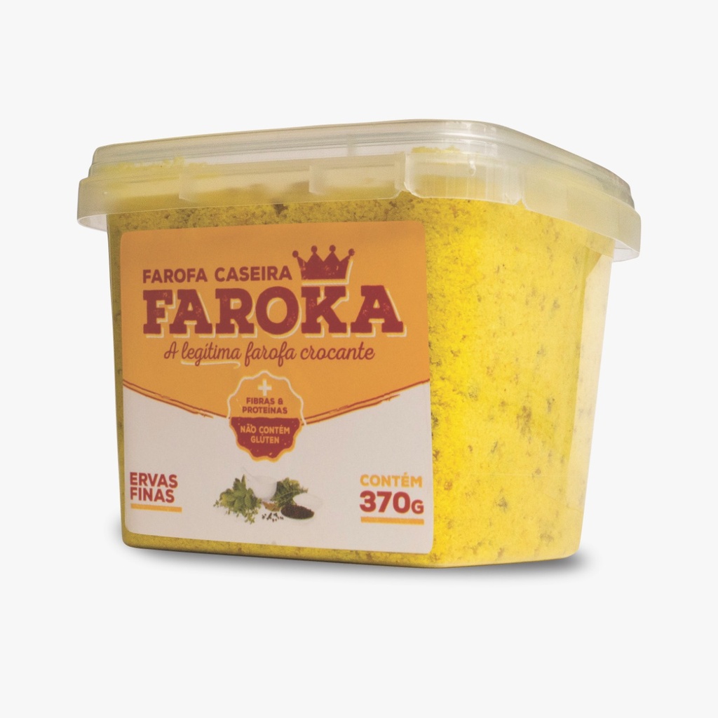 FAROFA CASEIRA ARTESANAL FAROKA ERVAS FINAS- 370G