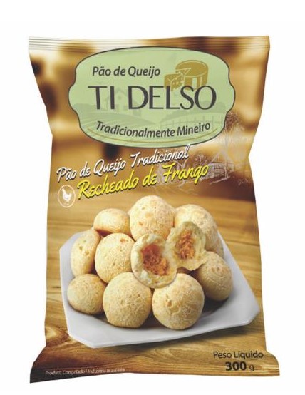 PÃO DE QUEIJO TI DELSO RECHEADO FRANGO - 300G