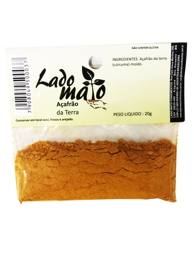 TEMPERO AÇAFRÃO DA TERRA LADO MATO - 20g