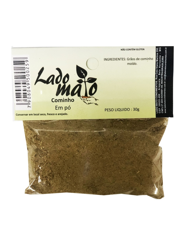 TEMPERO COMINHO EM PÓ LADO MATO - 30g