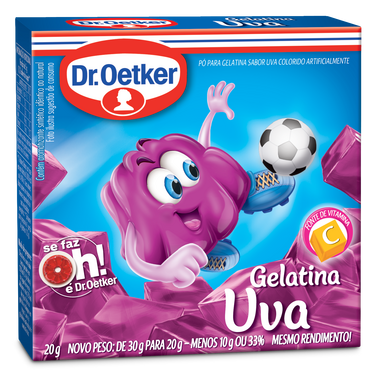 GELATINA SABOR UVA DR.OETKER - 20g