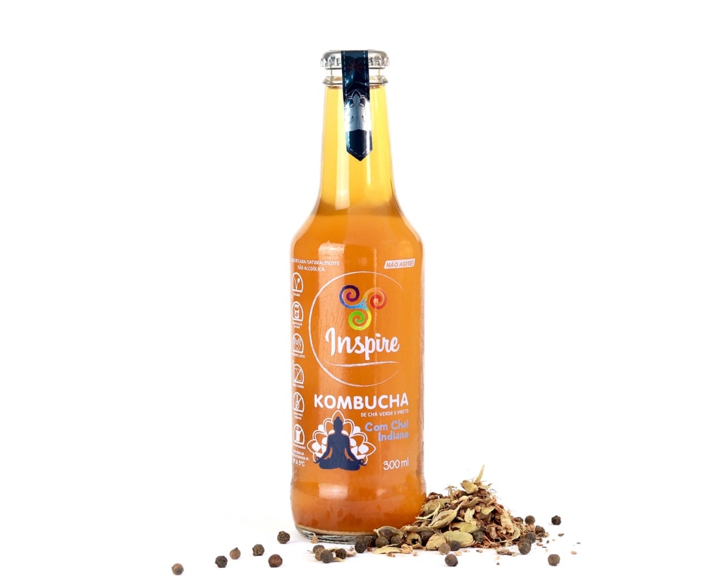 BEBIDA KOMBUCHA INSPIRE CHAI INDIANO 300ML