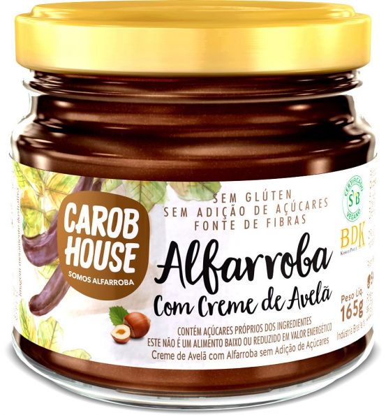 ALFARROBA C/ CREME DE AVELÃ - 165g