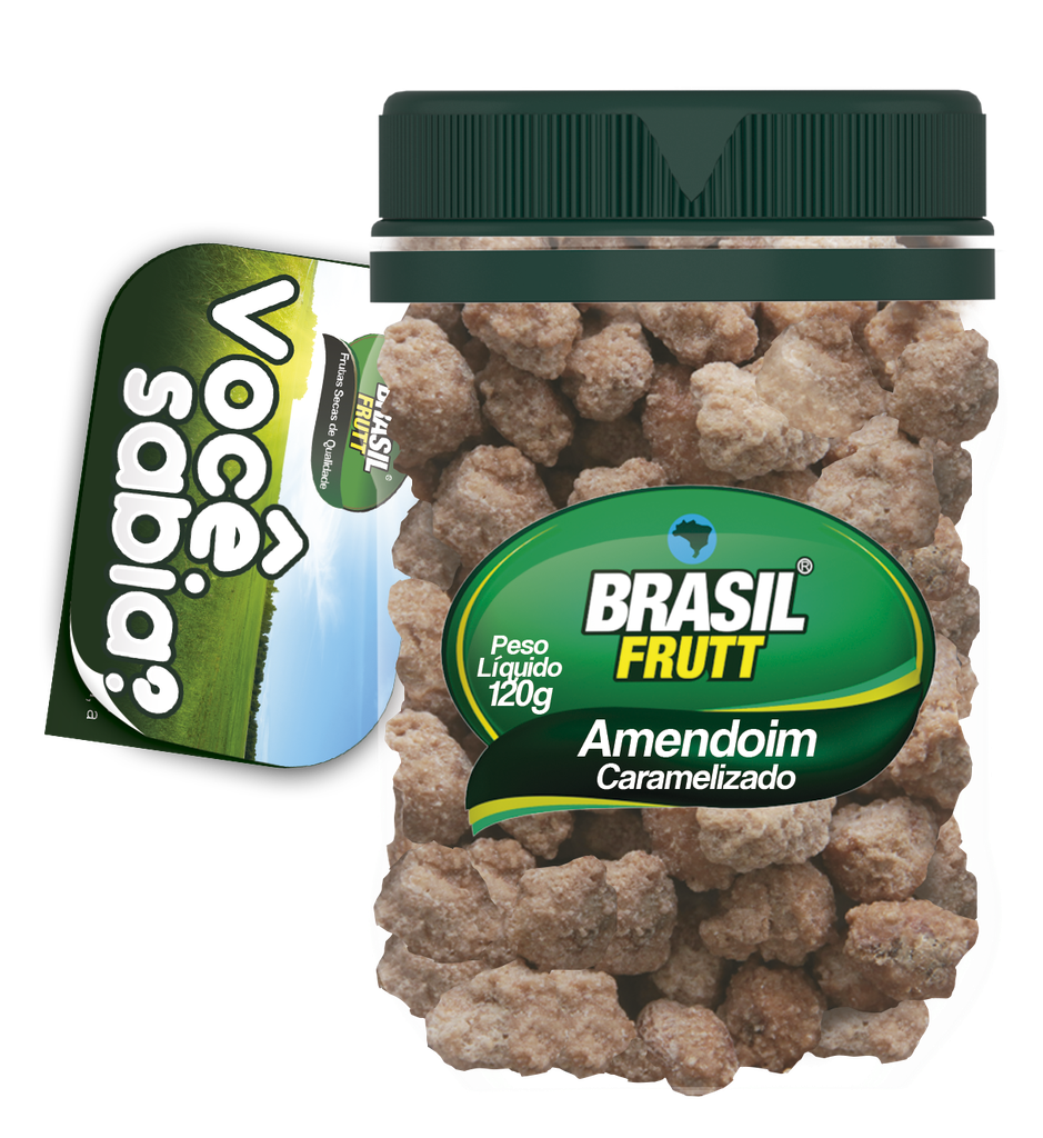 AMENDOIM CARAMELIZADO BRASIL FRUTT - 120g