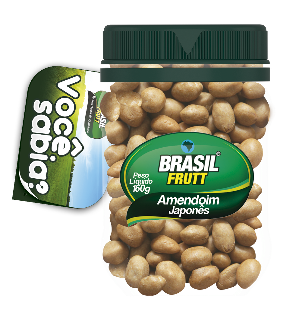 AMENDOIM JAPONÊS BRASIL FRUTT - 160g