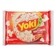 PIPOCA PARA MICROONDAS SABOR NATURAL COM SAL YOKI 100G