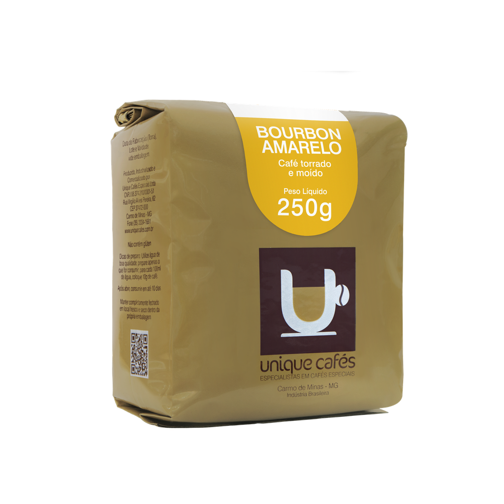 CAFÉ UNIQUE BOURBON GRÃOS - 250GR