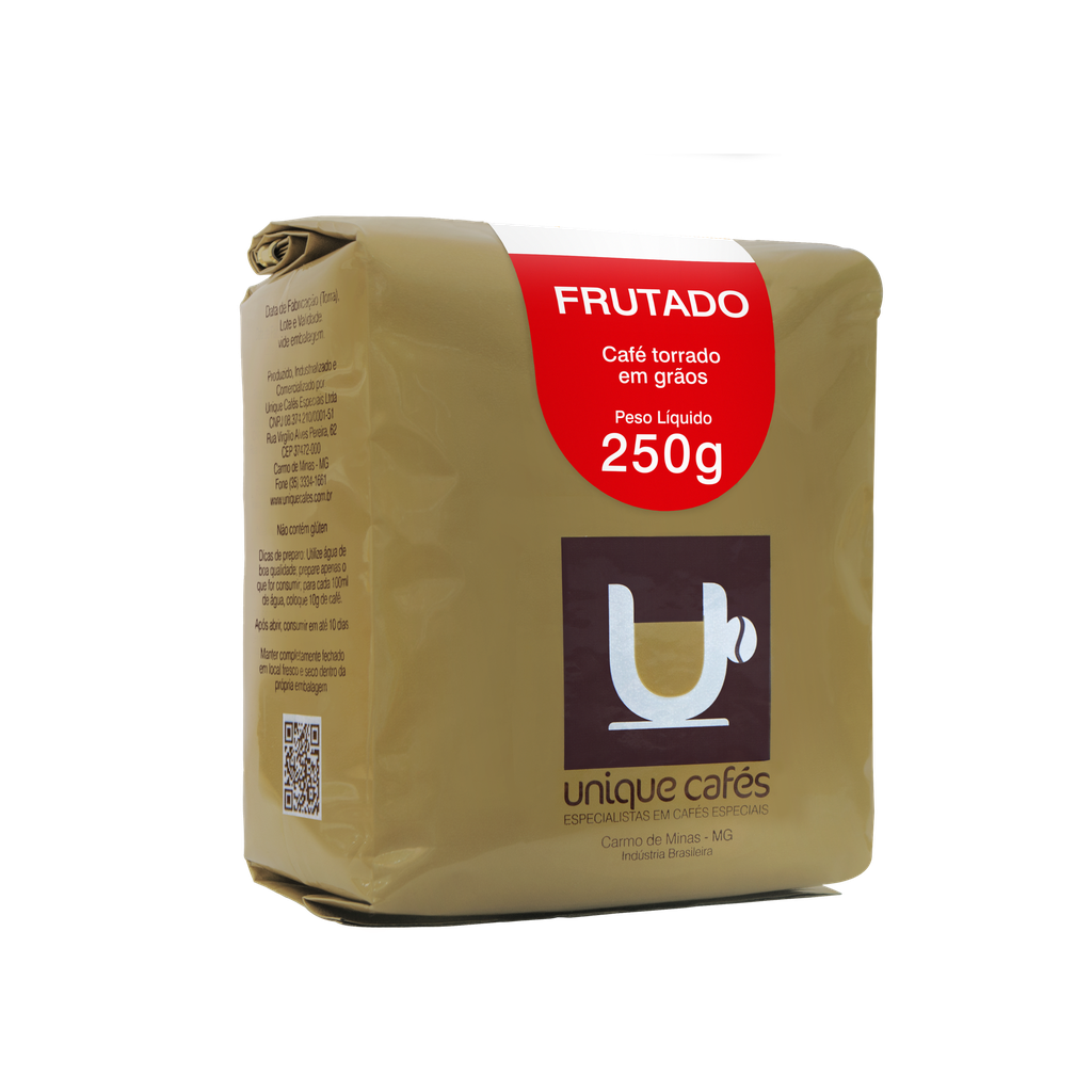 CAFÉ UNIQUE FRUTADO GRÃOS - 250GR
