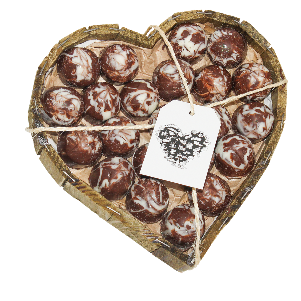 CAIXA DE CORAÇÃO COM BOMBONS