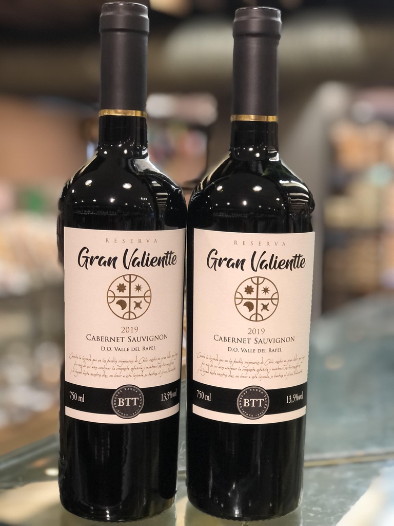 VINHO TINTO CHILENO GRAN VALIENTTE RESERVA CABERNET SAUVIGNON 750 ML