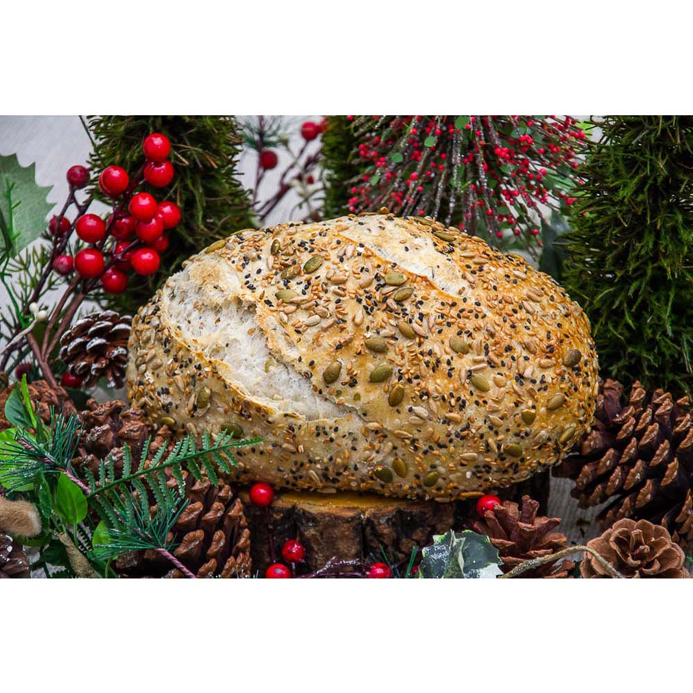 PÃO 4 SEMENTES (ABOBORA, GERGELIM PRETO, GIRASSOL E LINHAÇA )