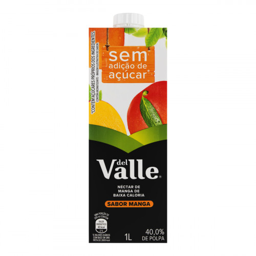 SUCO DE MANGA SEM ADIÇÃO DE AÇÚCAR DEL VALLE 1L