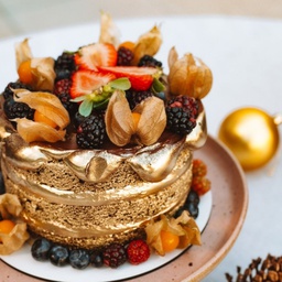 [54303] Naked Cake Natalina Dourada